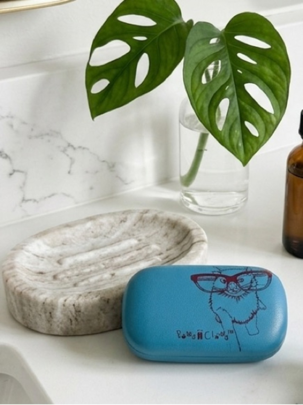 Paws n Claws Cute Cat Contact Lens Case with Mirror